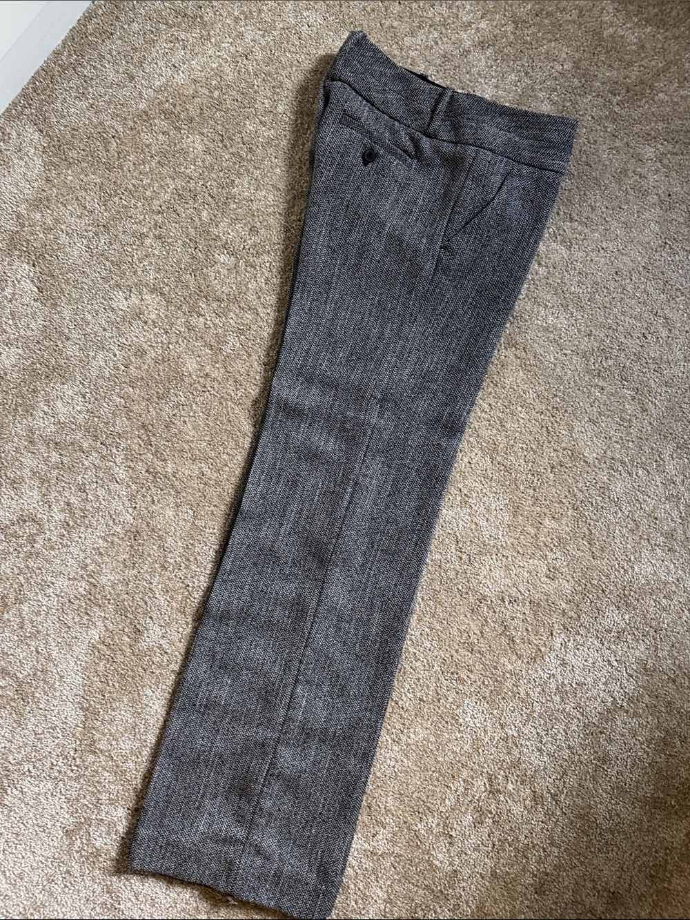 The Limited Gray Herringbone Dress Pants